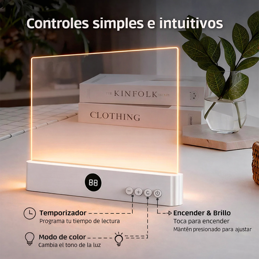 LumiBook Pro™ – Luz LED de Lectura Nocturna Sin Molestar Para Lectores