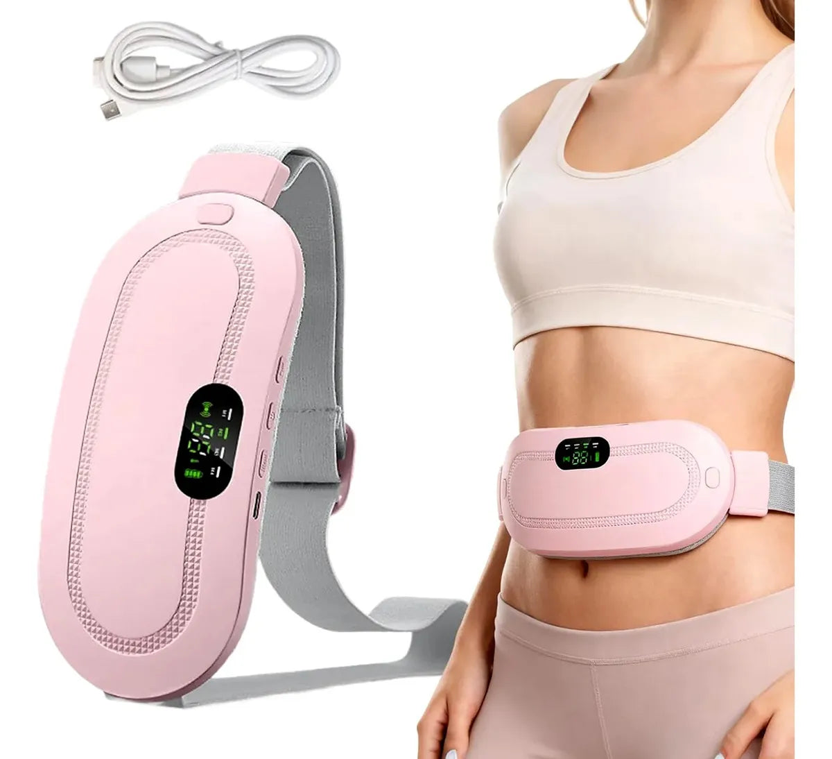 Cinturón Térmico Anticólicos Menstruales Recargable