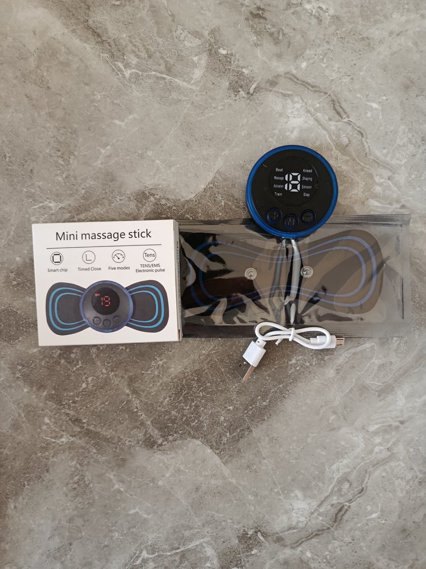 Combo 2 en 1 Masajeador EMS para Pies + Mini Electroestimulador